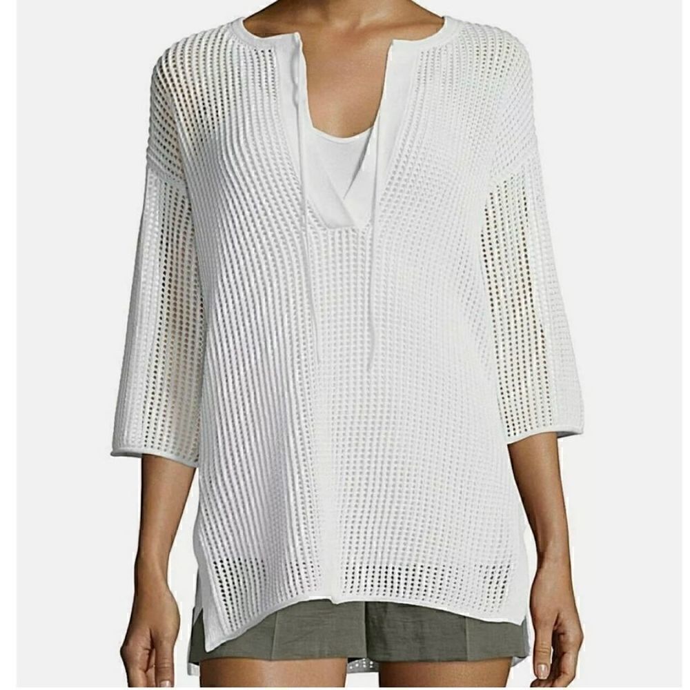 Theory crocheted sweater
